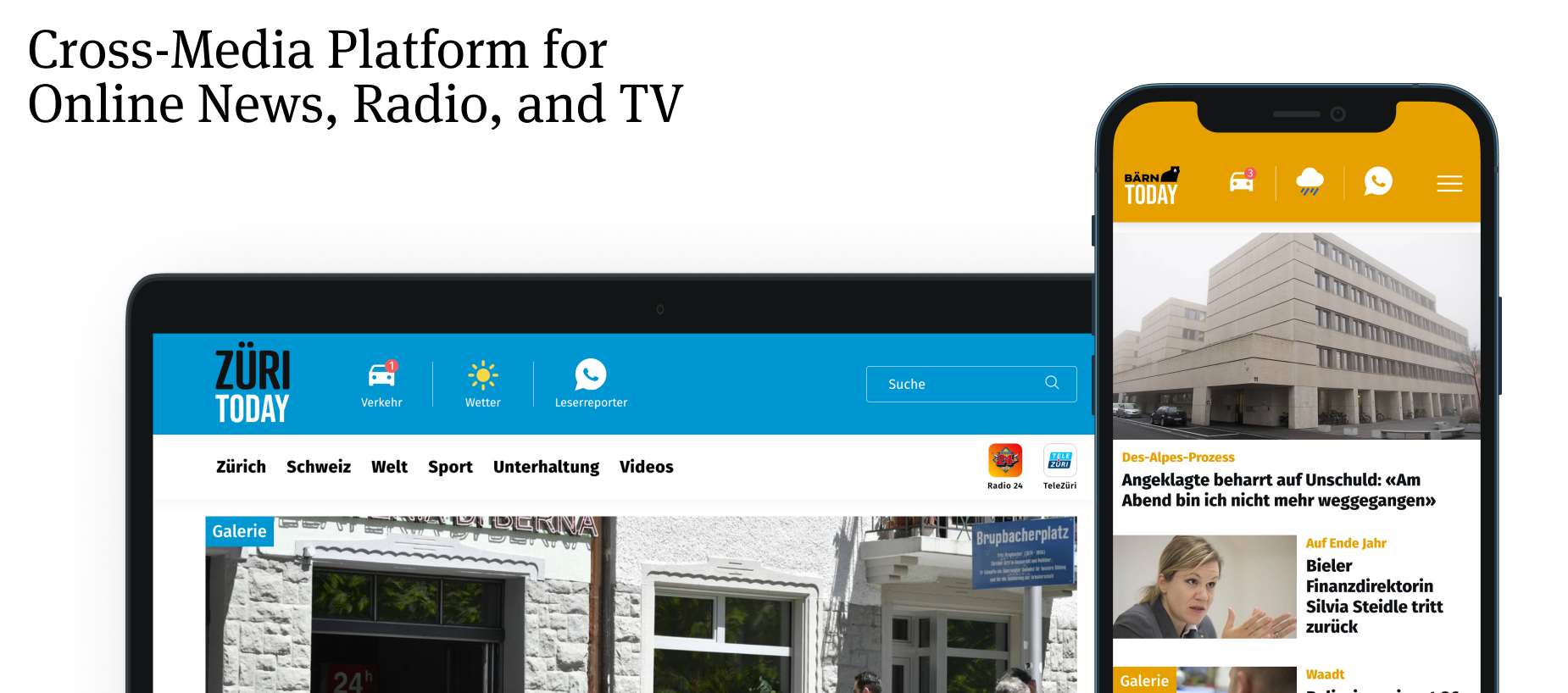 Cross-Media Platform for Online News, Radio, and TV